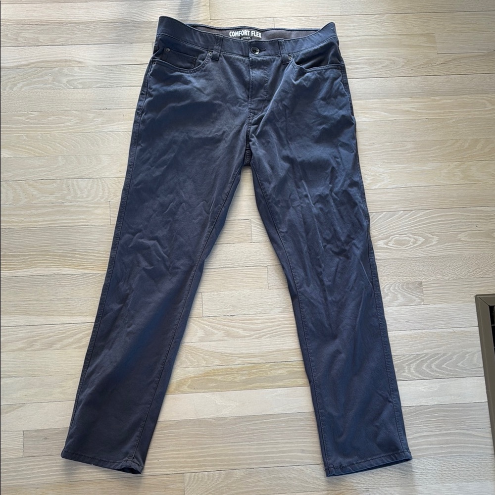 Blue Chinos with Straight Cut and Full Length